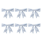 Temple &amp; Webster Stripe Bow Christmas Tree Clips