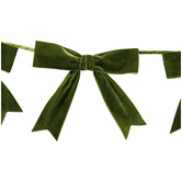 Temple &amp; Webster Velvet Bow Christmas Garland