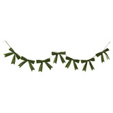 Temple &amp; Webster Velvet Bow Christmas Garland