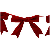 Temple &amp; Webster Velvet Bow Christmas Garland