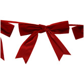 Temple &amp; Webster Velvet Bow Christmas Garland