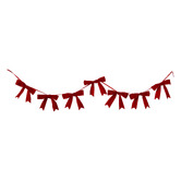 Temple &amp; Webster Velvet Bow Christmas Garland