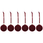 Temple &amp; Webster Flocked Glass Christmas Baubles