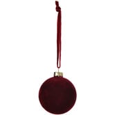 Temple &amp; Webster Flocked Glass Christmas Baubles