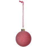 Temple &amp; Webster Flocked Glass Christmas Baubles