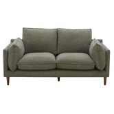 Temple &amp; Webster Green Terry 2 Seater Upholstered Sofa