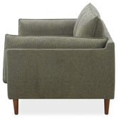 Temple &amp; Webster Green Terry 2 Seater Upholstered Sofa