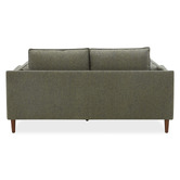 Temple &amp; Webster Green Terry 2 Seater Upholstered Sofa