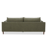 Temple &amp; Webster Green Terry 3 Seater Upholstered Sofa