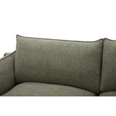Temple &amp; Webster Green Terry 3 Seater Upholstered Sofa