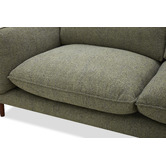 Temple &amp; Webster Green Terry 3 Seater Upholstered Sofa
