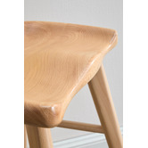 Temple &amp; Webster 66cm Sella Beech Wood Bar Stool