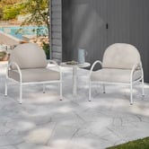 Temple &amp; Webster 2 Seater Bawley Outdoor Armchair &amp; Table Set