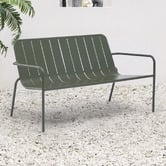 Temple &amp; Webster Otti Steel Garden Bench