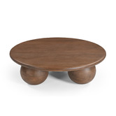 Temple &amp; Webster Hendry Round Mango Wood Coffee Table