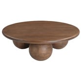 Temple &amp; Webster Hendry Round Mango Wood Coffee Table