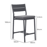 Temple &amp; Webster 68.5cm Kamari Outdoor Bar Stools