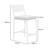 Temple &amp; Webster 68.5cm Kamari Outdoor Bar Stools