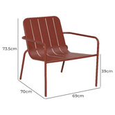Temple &amp; Webster Otti Steel Outdoor Lounge Chair