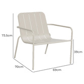 Temple &amp; Webster Otti Steel Outdoor Lounge Chair