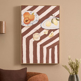 Temple &amp; Webster Lemon Essence Framed Canvas Print