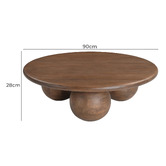 Temple &amp; Webster Hendry Mango Wood Coffee Table