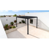 Temple &amp; Webster 3 x 4m Arki Louvred Steel &amp; Aluminium Gazebo