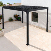 Temple &amp; Webster 3 x 4m Arki Louvred Steel &amp; Aluminium Gazebo