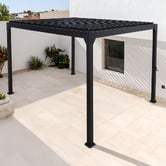 Temple &amp; Webster Arki Louvred Steel &amp; Aluminium Gazebo
