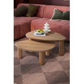 Temple &amp; Webster 2 Piece Nolan Nesting Coffee Table Set