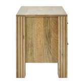 Temple &amp; Webster Jasper 2 Drawer Mango Wood Bedside Table
