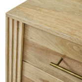 Temple &amp; Webster Jasper 2 Drawer Mango Wood Bedside Table