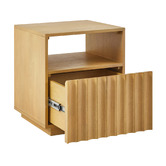 Temple &amp; Webster Mia Mango Wood Bedside Table