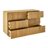 Temple &amp; Webster Mia Mango Wood 6 Drawer Chest