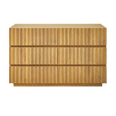 Temple &amp; Webster Mia Mango Wood 6 Drawer Chest
