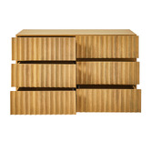 Temple &amp; Webster Mia Mango Wood 6 Drawer Chest