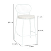 Temple &amp; Webster 71cm Cetara Outdoor Bar Stools