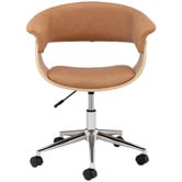 Temple &amp; Webster Bennett Faux Leather Office Chair