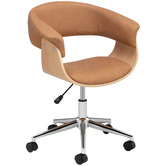 Temple &amp; Webster Bennett Faux Leather Office Chair