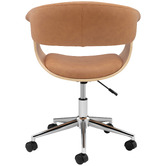 Temple &amp; Webster Bennett Faux Leather Office Chair