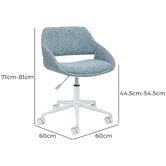 Temple &amp; Webster Emilia Boucle Office Chair