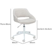 Temple &amp; Webster Emilia Boucle Office Chair