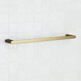 Temple &amp; Webster Clovelly 750mm Antique Brass Double Towel Rail