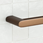 Temple &amp; Webster Clovelly 750mm Bronze Double Towel Rail