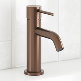 Temple &amp; Webster Clovelly Bronze Curved Basin Mixer