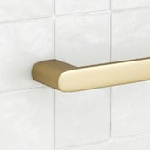 Temple &amp; Webster Clovelly 750mm Brushed Gold Single Towel Rail