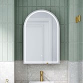 Temple &amp; Webster Soho 600mm Arch LED Mirrored Shaving Cabinet