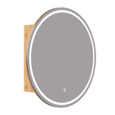 Temple &amp; Webster Soho 800mm Round LED Mirrored Shaving Cabinet
