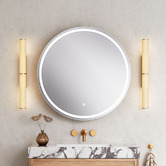 Temple &amp; Webster Soho 800mm Round LED Mirrored Shaving Cabinet