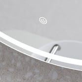 Temple &amp; Webster Soho 800mm Round LED Mirrored Shaving Cabinet